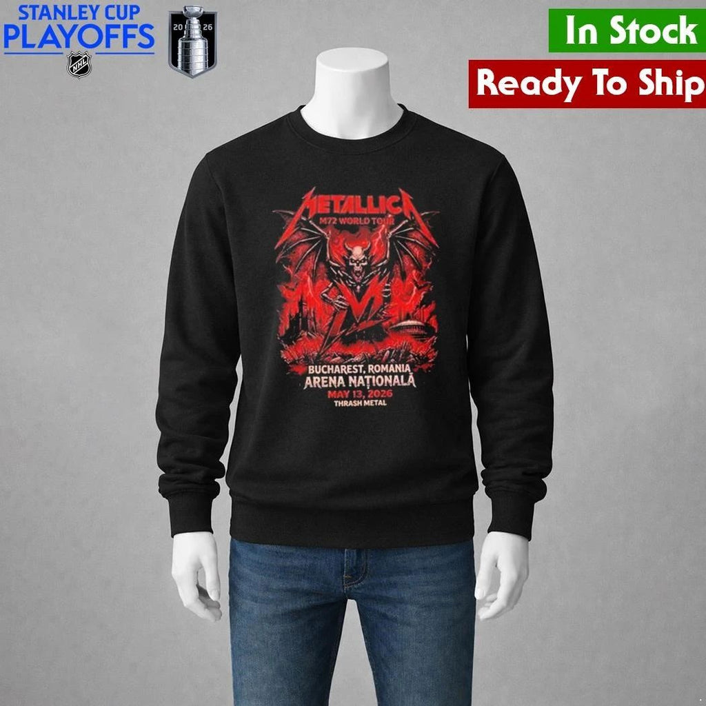 Metallica M72 World Tour Bucharest Romania On May 13 2026 At Arena Nationala Bucuresti Romania Shirt