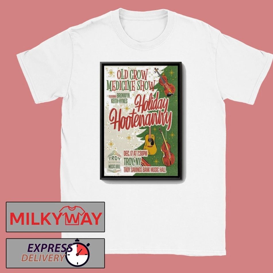 Old Crow Medicine Show Dec 17 2025 Troy NY Poster shirt Unisex , , , Long Sleeve Tee