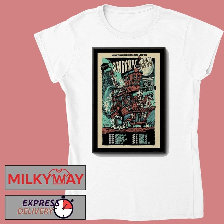 Poster Son Rompe Pera & Monster Music September 2025 Tour shirt Unisex , , , Long Sleeve Tee