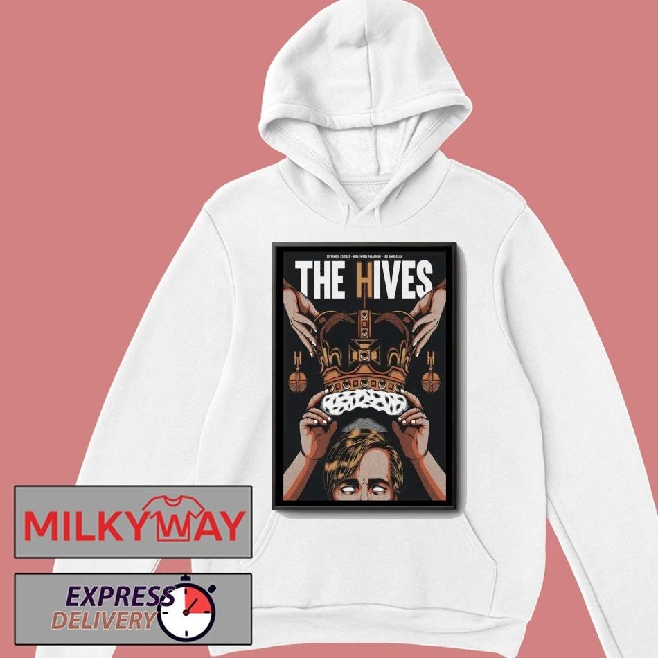 Poster The Hives Hollywood, CA Tour 25 Sep 2025 shirt Unisex , , , Long Sleeve Tee