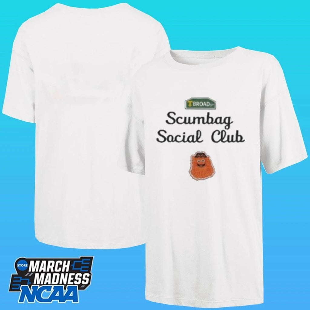 Broad Street Scumbag Social Club Flyer Shirt Unisex , , , Long Sleeve Tee