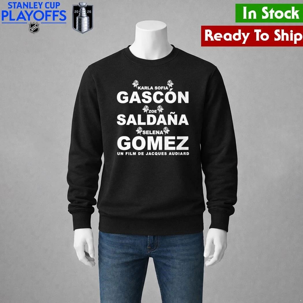 Karla Sofía Gascón Zoe Saldaña and Selena Gomez Shirt Unisex , , , Long Sleeve Tee