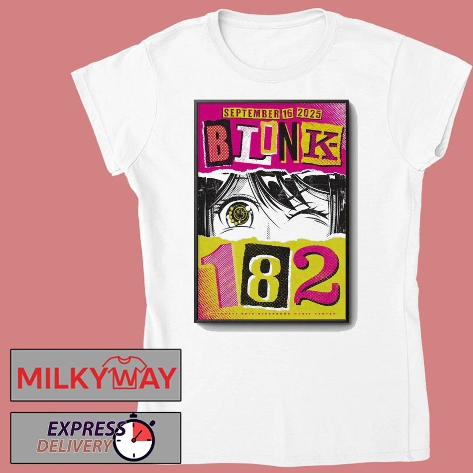 September 16 2025 Riverbend Music Center Blink 182 Poster shirt Unisex , , , Long Sleeve Tee