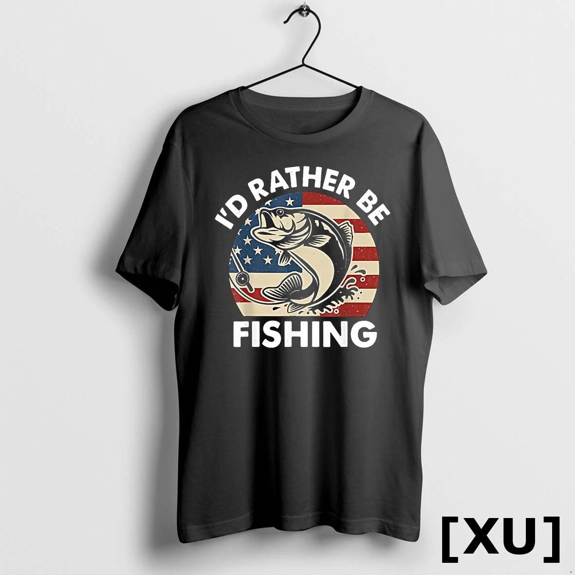 Id Rather Be Fishing American Flag Patriotic Tshirts Sweater Unisex , , , Long Sleeve Tee