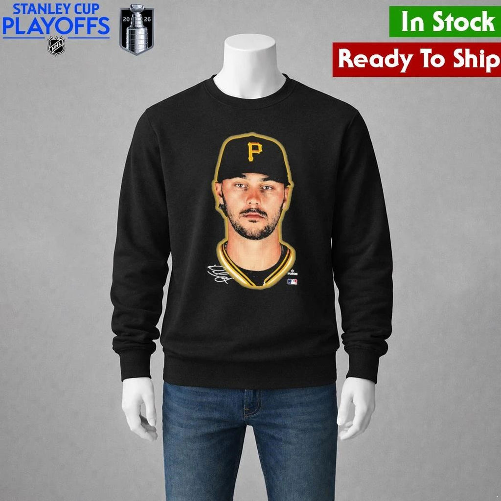 Pittsburgh Pirates Paul Skenes Outerstuff Black Headliner Shirt Unisex , , , Long Sleeve Tee