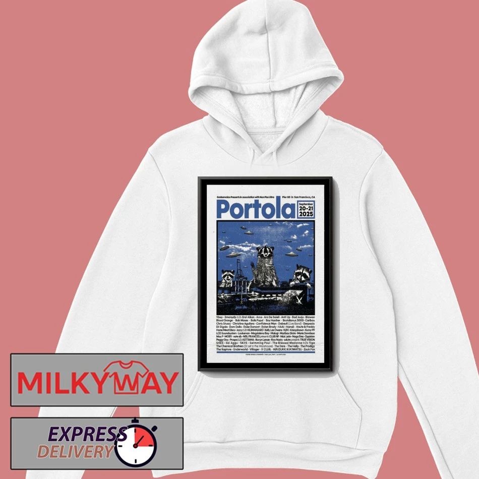 Portola San Francisco, CA Tour 2025 Poster shirt Unisex , , , Long Sleeve Tee