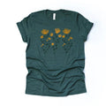 Yellow Floral Boho Comfort Tee Shirt Soft Aesthetic Gift For Her Unisex , , , Long Sleeve Tee