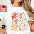Boho Wildflowers Comfort Tee Floral Nature Shirt Soft Unisex , , , Long Sleeve Tee