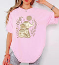 Boho Elephant Hand Drawn Wildlife Comfort Tee Unisex , , , Long Sleeve Tee