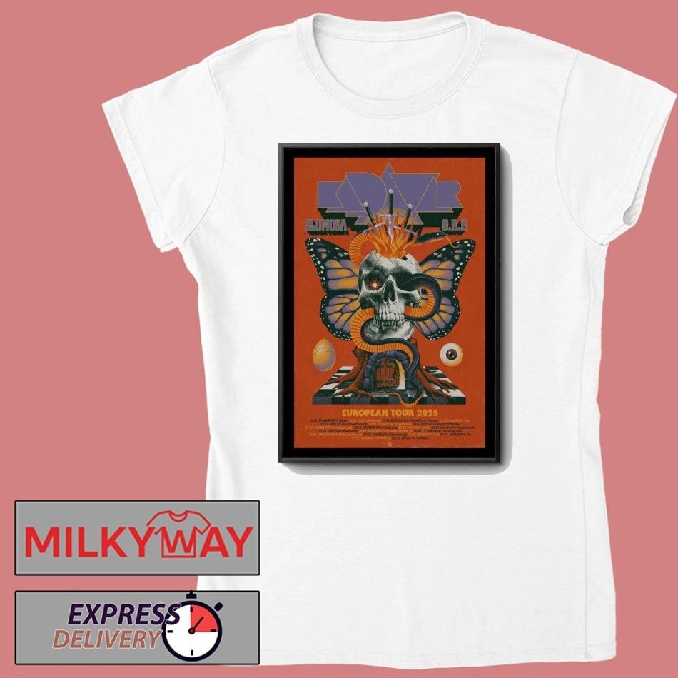 Slomosa and ORB 2025 Tour Europe Poster shirt Unisex , , , Long Sleeve Tee