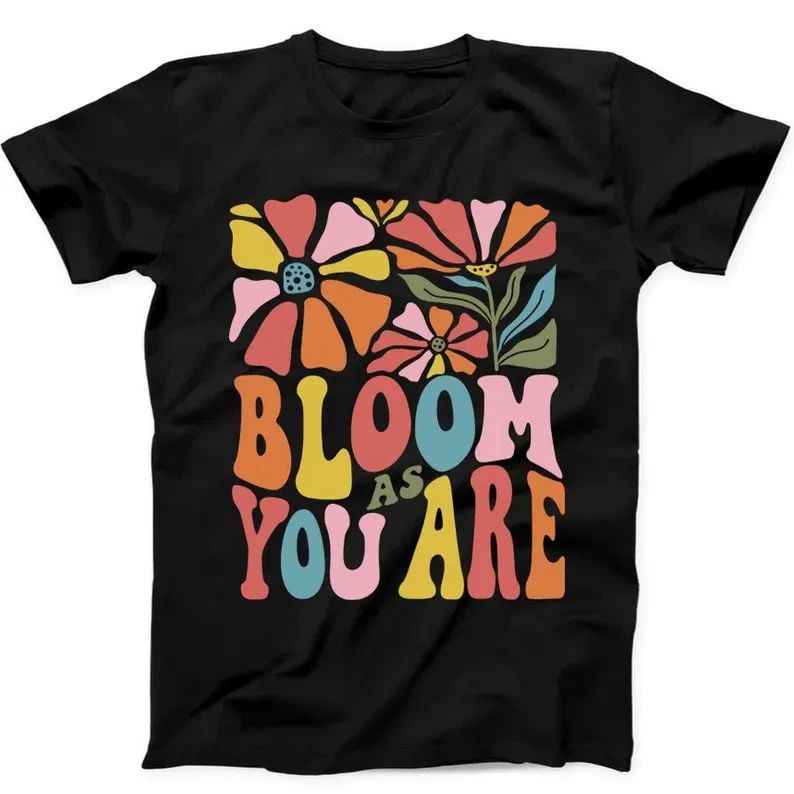 Bloom As You Are Mental Health Boho Unisex Unisex , , , Long Sleeve Tee