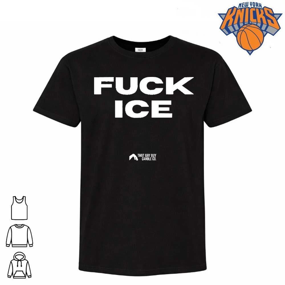Fuck Ice That Gay Guy Candle Co Bold Minimalist Statement Shirt