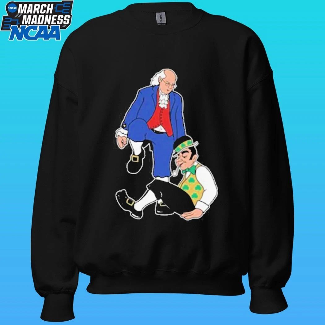 Philadelphia 76ers Ben Franklin Stepover Boston Celtics Mascot Shirt Unisex , , , Long Sleeve Tee