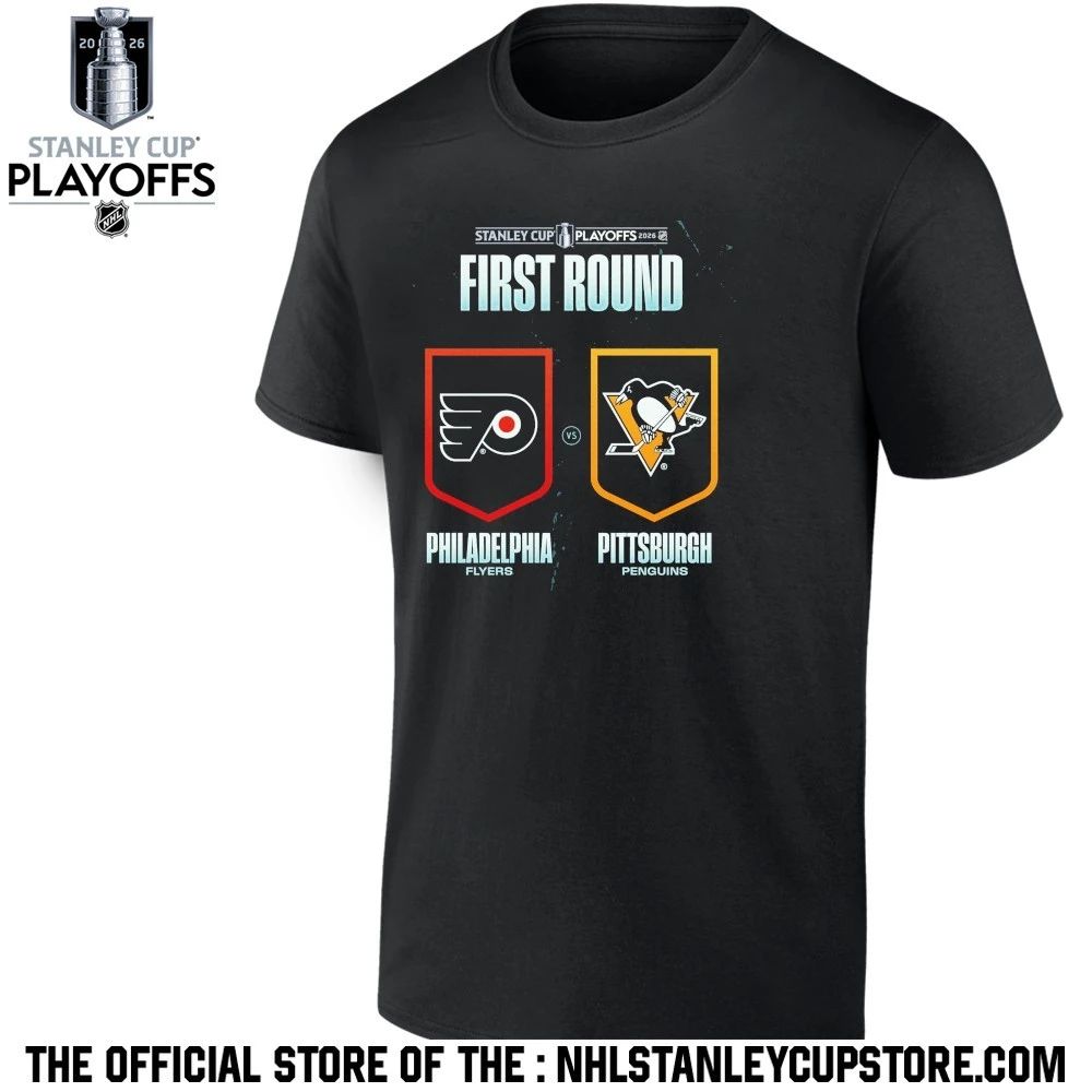 Pittsburgh Penguins vs Philadelphia Flyers 2026 NHL Stanley Cup Playoffs First Round Shirt
