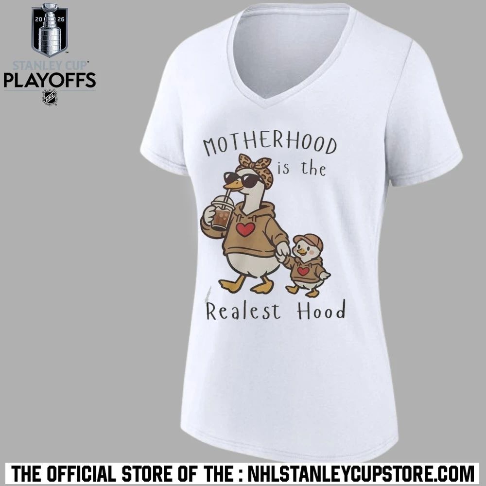 Mama Duck Motherhood Is The Realest Hood Shirt Unisex , , , Long Sleeve Tee