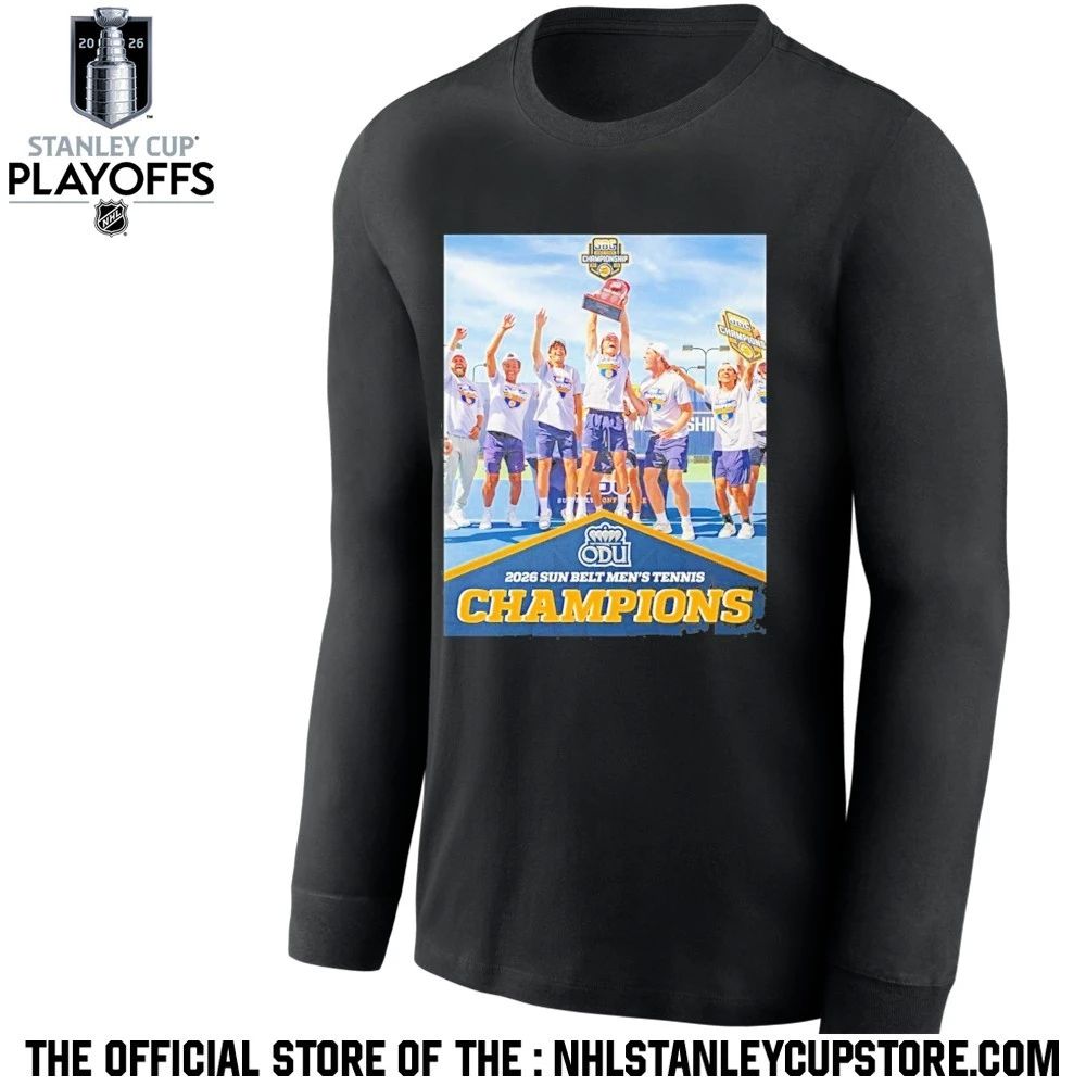 Old Dominion Mens Tennis 2026 Sun Belt Mens Tennis Champions Shirt Unisex , , , Long Sleeve Tee
