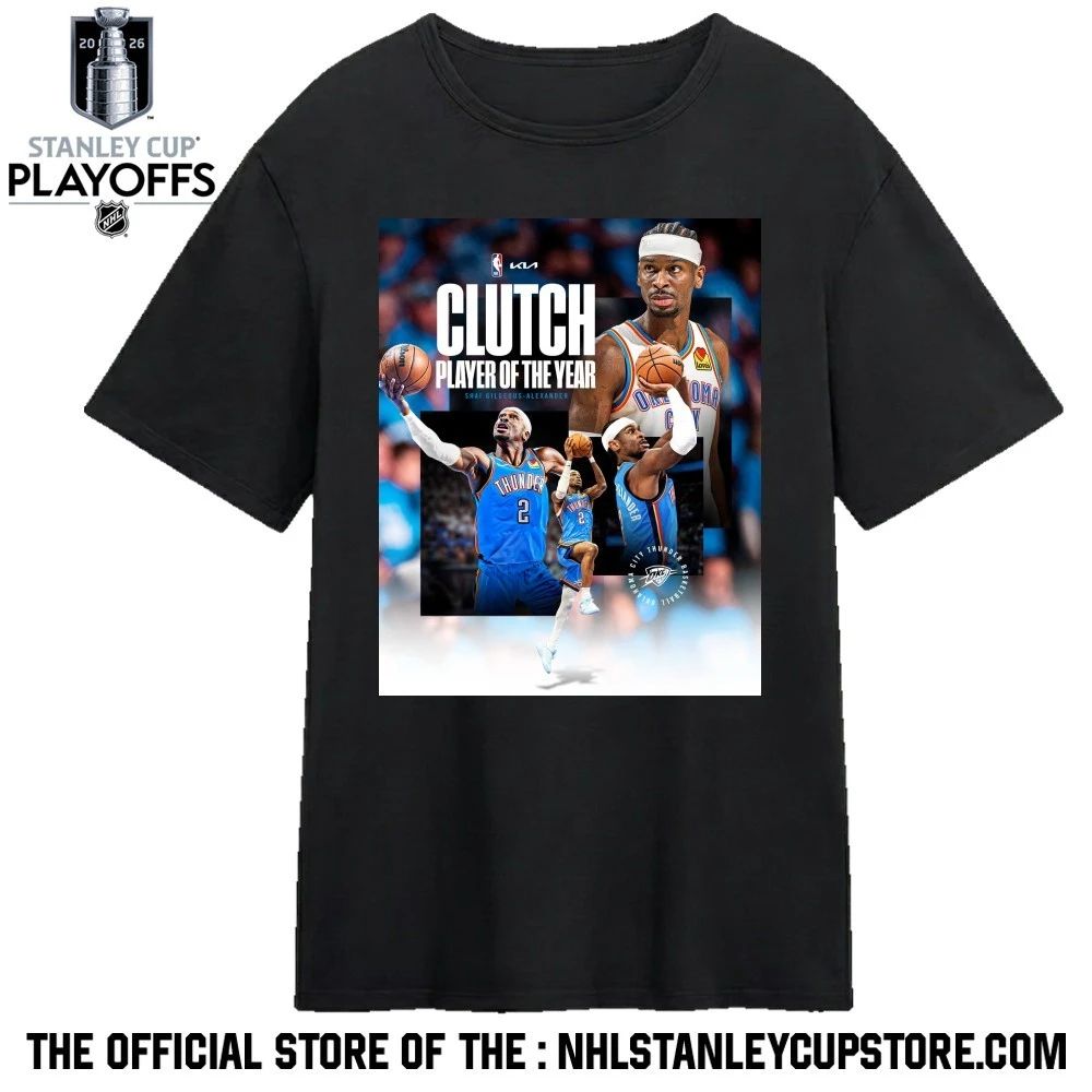 Shai Gilgeous Alexander SGA Clutch Player Of The Year 2026 NBA Season Shirt Unisex , , , Long Sleeve Tee
