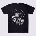Dandelions & Flowers, Hand Drawn, Hippie, Boho, Nature, Wildflowers Unisex , , , Long Sleeve Tee