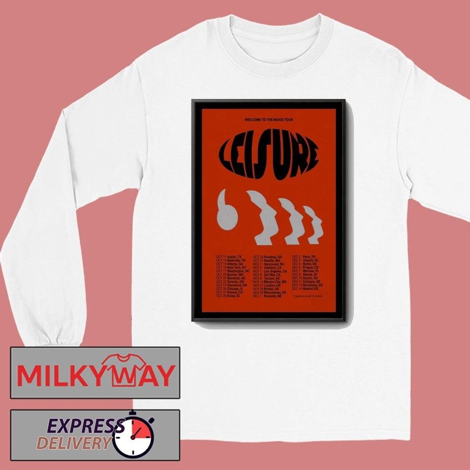Poster Leisure Band Welcome To The Mood Tour 2025 shirt Unisex , , , Long Sleeve Tee