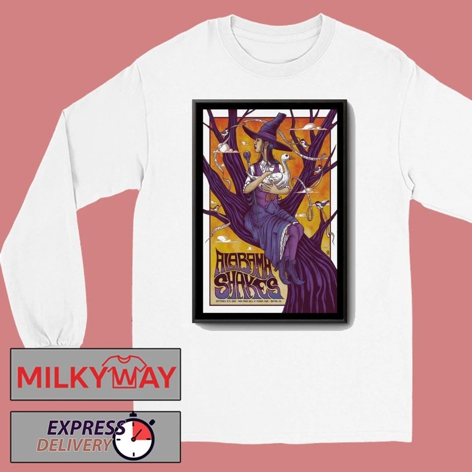 Sept 15, 2025 Alabama Shakes Boston, MA at MGM Music Hall at Fenway Park Poster shirt Unisex , , , Long Sleeve Tee