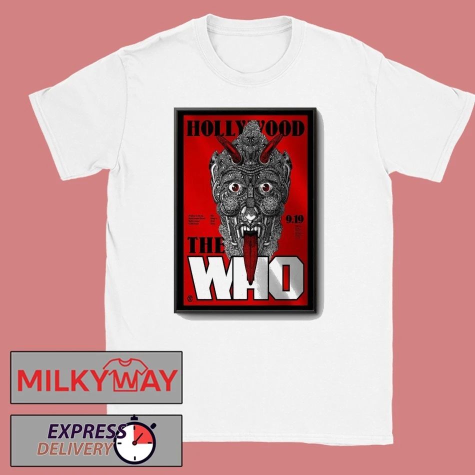 The Who Hollywood Bowl, Hollywood, CA Tour Sep 19, 2025 Poster shirt Unisex , , , Long Sleeve Tee