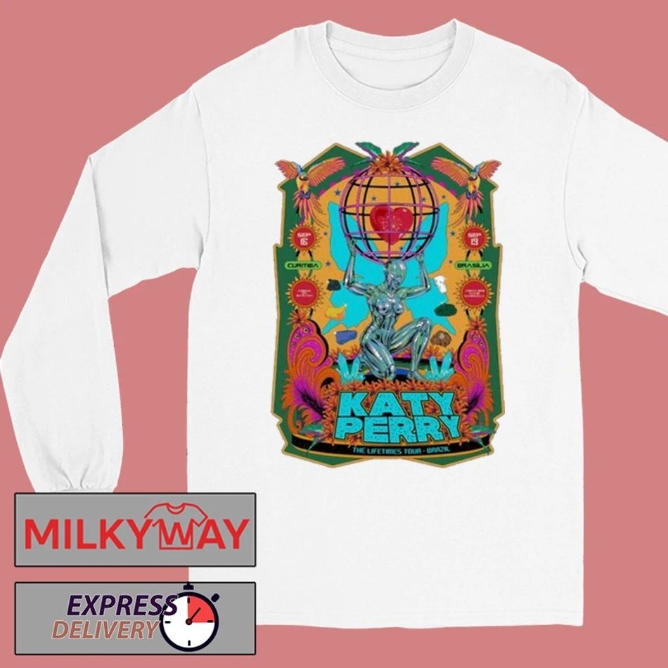 Katy Perry The Lifetimes Tour Brazil 2025 shirt Unisex , , , Long Sleeve Tee