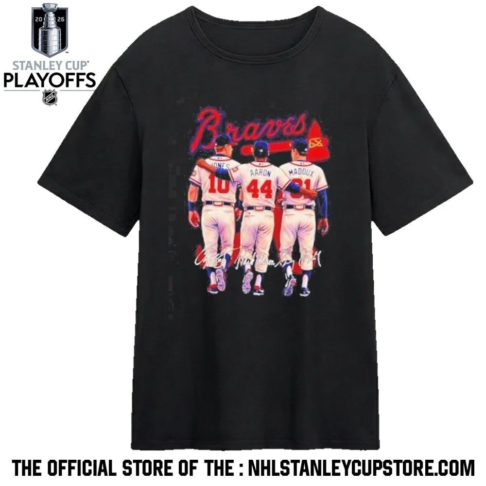 Atlanta Braves Jones Aaron Maddux legends hall of fame Shirt Unisex , , , Long Sleeve Tee