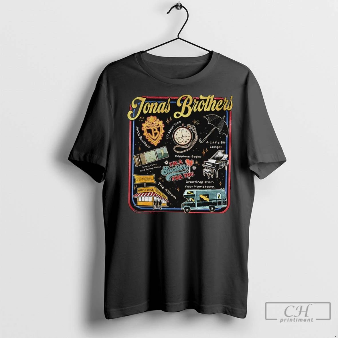 Premium Jonas Brothers Jonas Brothers Greetings From Your Hometown Tour Unisex , , , Long Sleeve Tee