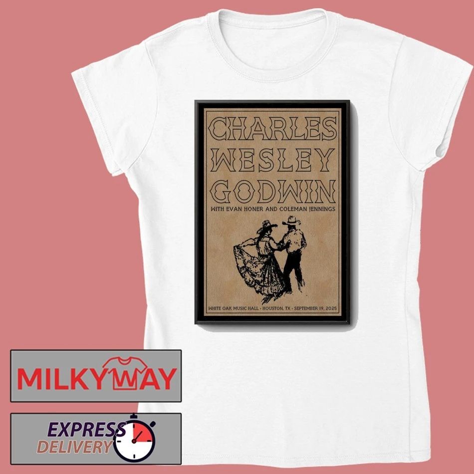 Charles Wesley Godwin Sep 19, 2025 White Oak Music Hall Lawn in Houston, TX Poster shirt Unisex , , , Long Sleeve Tee