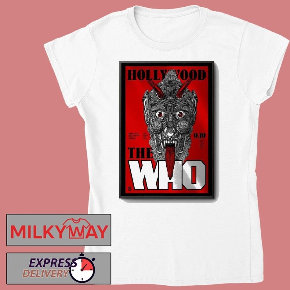 The Who Hollywood Bowl, Hollywood, CA Tour Sep 19, 2025 Poster shirt Unisex , , , Long Sleeve Tee