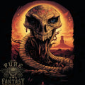 Serpent Skull Fantasy Snake Mens 100% Cotton Unisex , , , Long Sleeve Tee