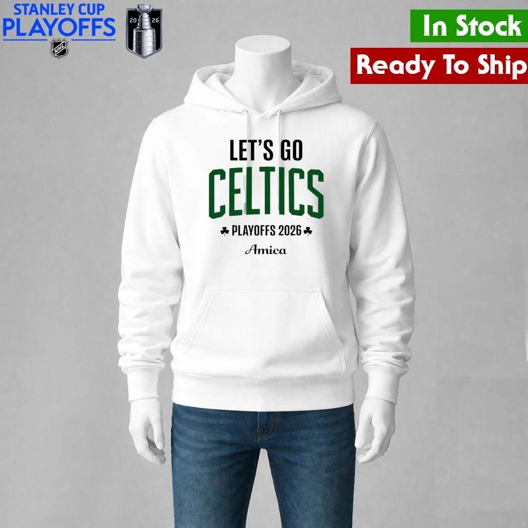 Boston Celtics Let’s Go Celtics Basketball Playoffs 2026 Amica Shirt Unisex , , , Long Sleeve Tee