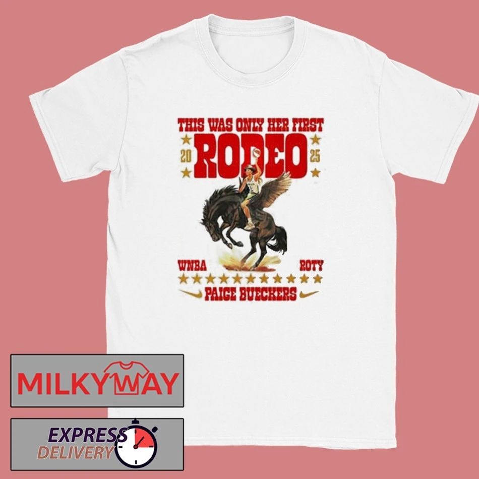 Paige Bueckers This Was Only Her First 2025 Rodeo WNBA ROTY Rookie Of The Year shirt Unisex , , , Long Sleeve Tee