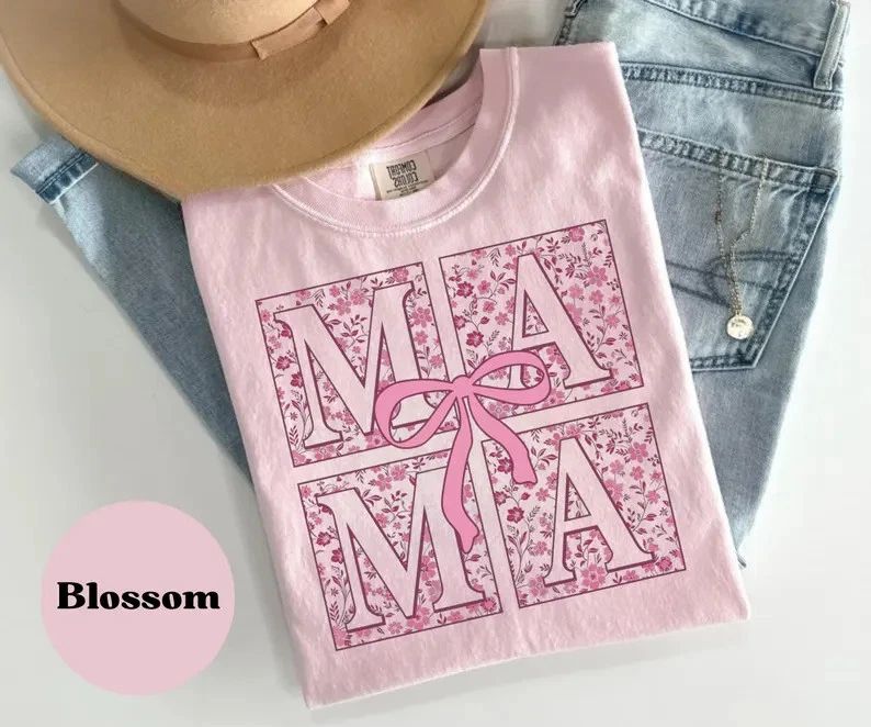 Comfort Tee Boho Floral Mama Unisex , , , Long Sleeve Tee