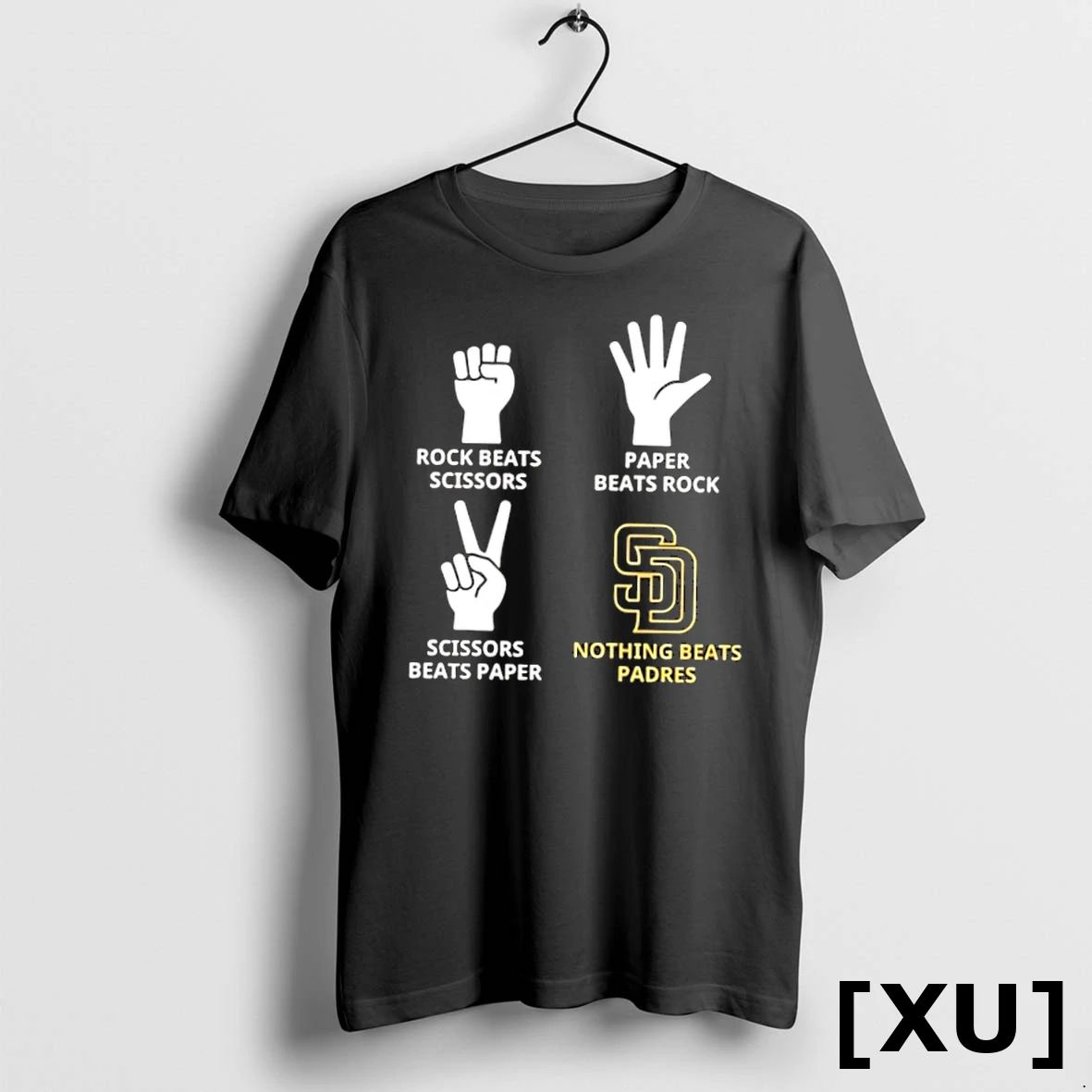 Official Nothing Beats Padres Hands Rock Beats Scissors Paper Beat Rock Tshirts Sweater Unisex , , , Long Sleeve Tee