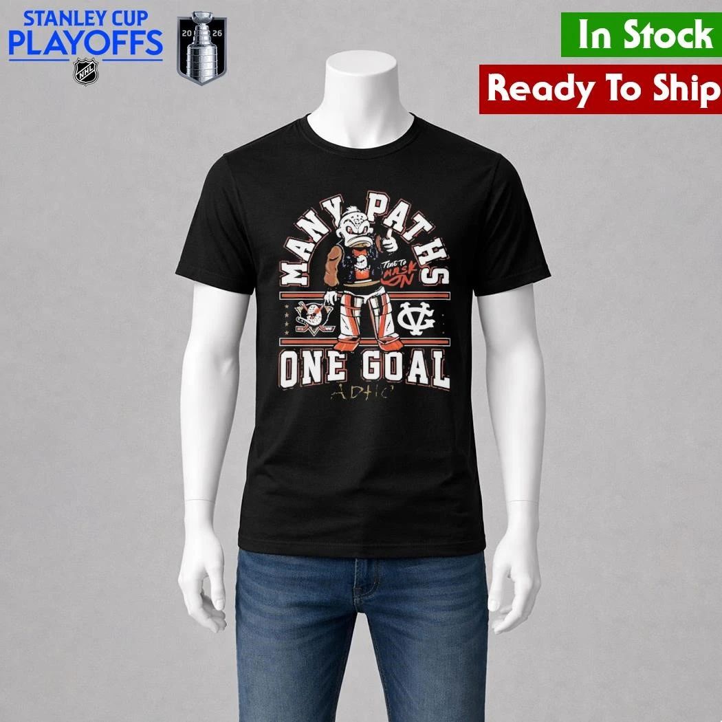 Anaheim Ducks Many Paths One Goal ADHC Shirt Unisex , , , Long Sleeve Tee