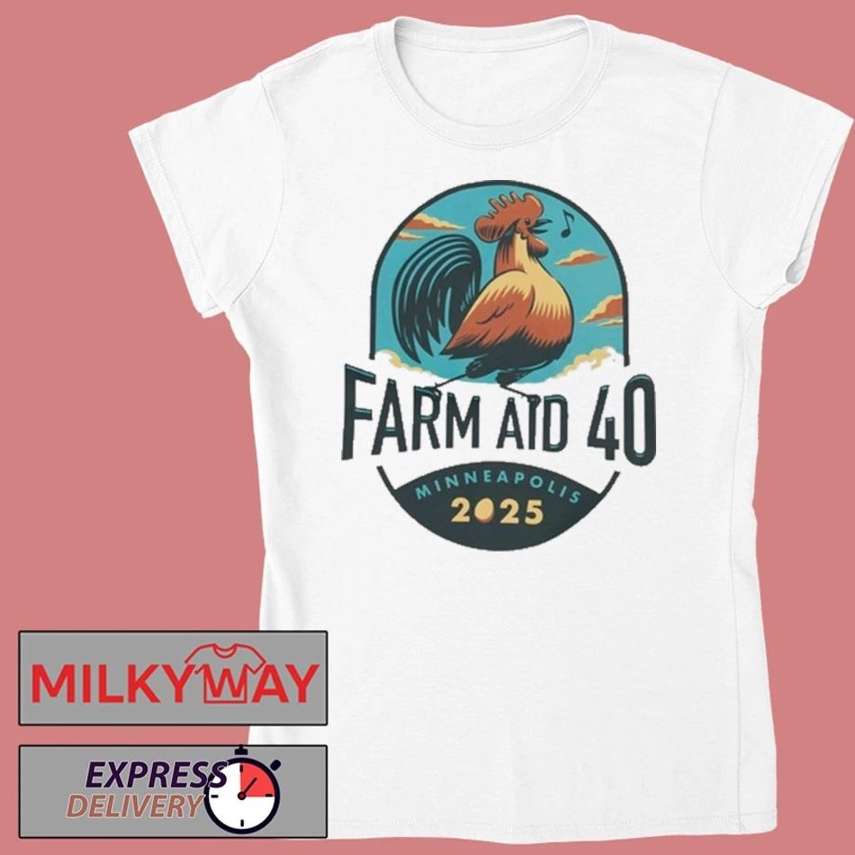 Farm Aid 40 Rooster Sings New Shirt Unisex , , , Long Sleeve Tee