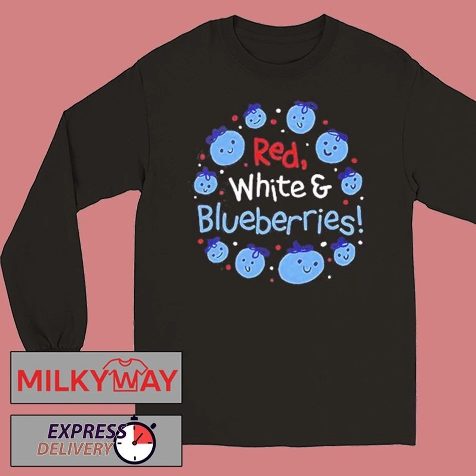 Red White And Blueberries shirt Unisex , , , Long Sleeve Tee
