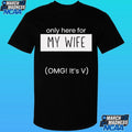 Only Here For My Wife Omg It’s V Bts World Tour Shirt Unisex , , , Long Sleeve Tee