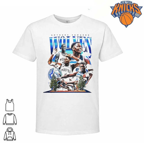 Anthony Edwards Wolves Minnesota Basketball Graphic shirt
