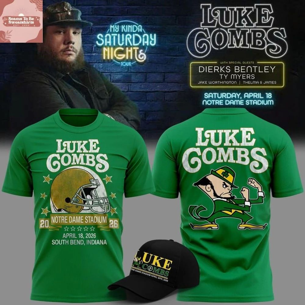 Notre Dame Fighting x Luke Combs My Kinda Saturday Night Tour 2026 Shirt Unisex , , , Long Sleeve Tee