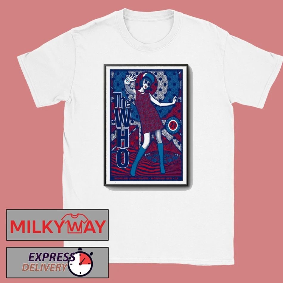 Sep 21, 2025 The Who Shoreline Amphitheatre, Mountain View, CA Poster shirt Unisex , , , Long Sleeve Tee