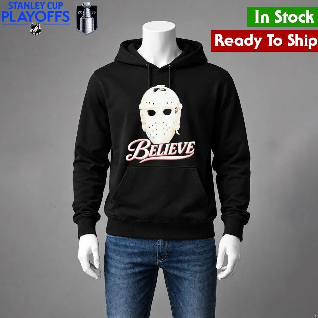 Philadelphia Flyers Ice Hockey Mask Believe Shirt Unisex , , , Long Sleeve Tee