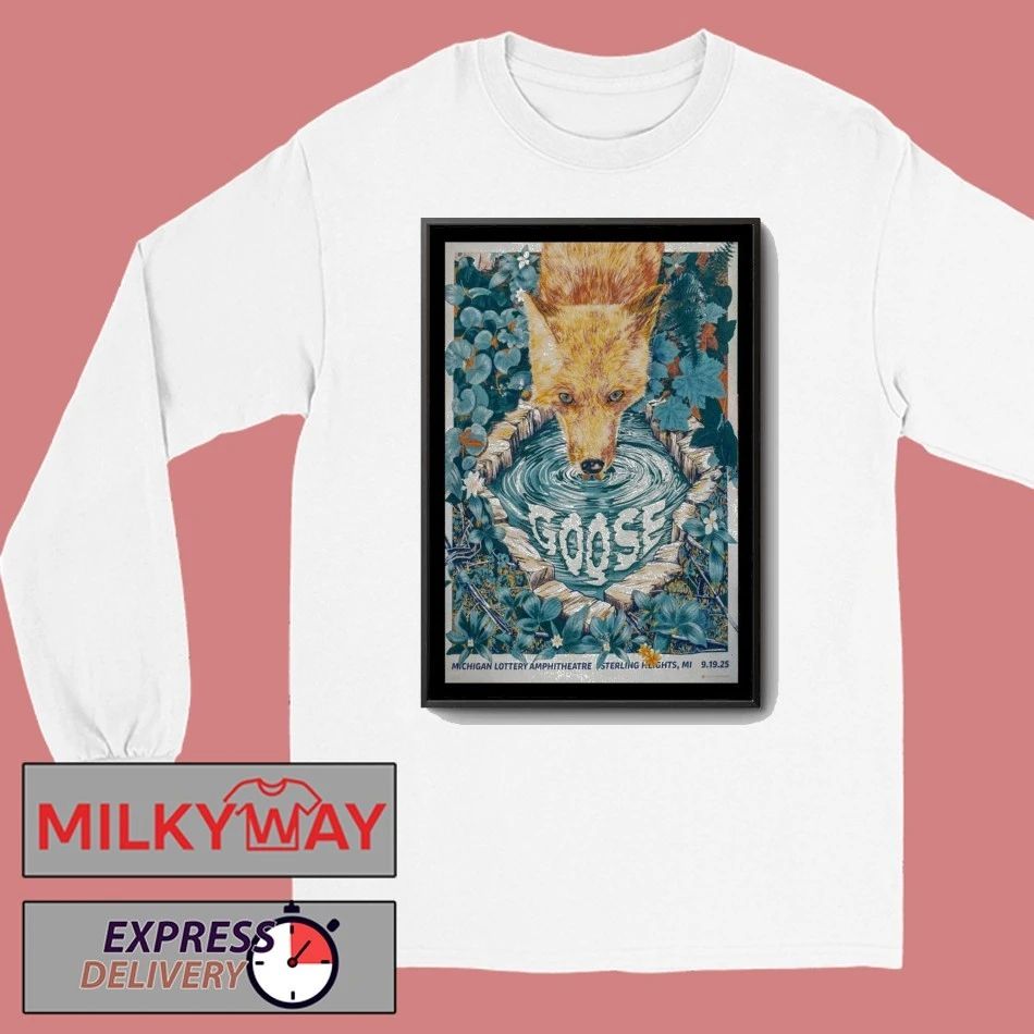 Goose Sep 19, 2025 Michigan Lottery Amphitheatre at Freedom Hill. Sterling Heights, MI Poster shirt