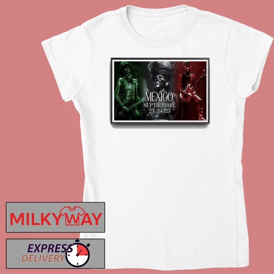 Ghost September 23-25 2025 Mexico Poster shirt Unisex , , , Long Sleeve Tee
