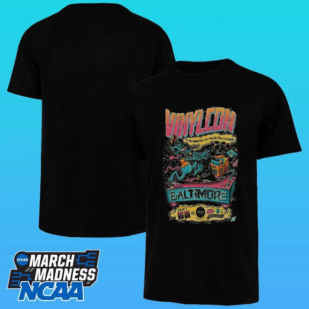 Vinylcon! May 8,9 2026 Baltimore Poster Shirt Unisex , , , Long Sleeve Tee