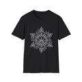 Boho Mandala Flower Softstyle , Mehndi Tattoo Design Tee, Hippie Floral Unisex , , , Long Sleeve Tee