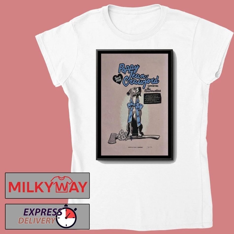 Poster Poppy Jean Crawford Tour September 2025 shirt Unisex , , , Long Sleeve Tee