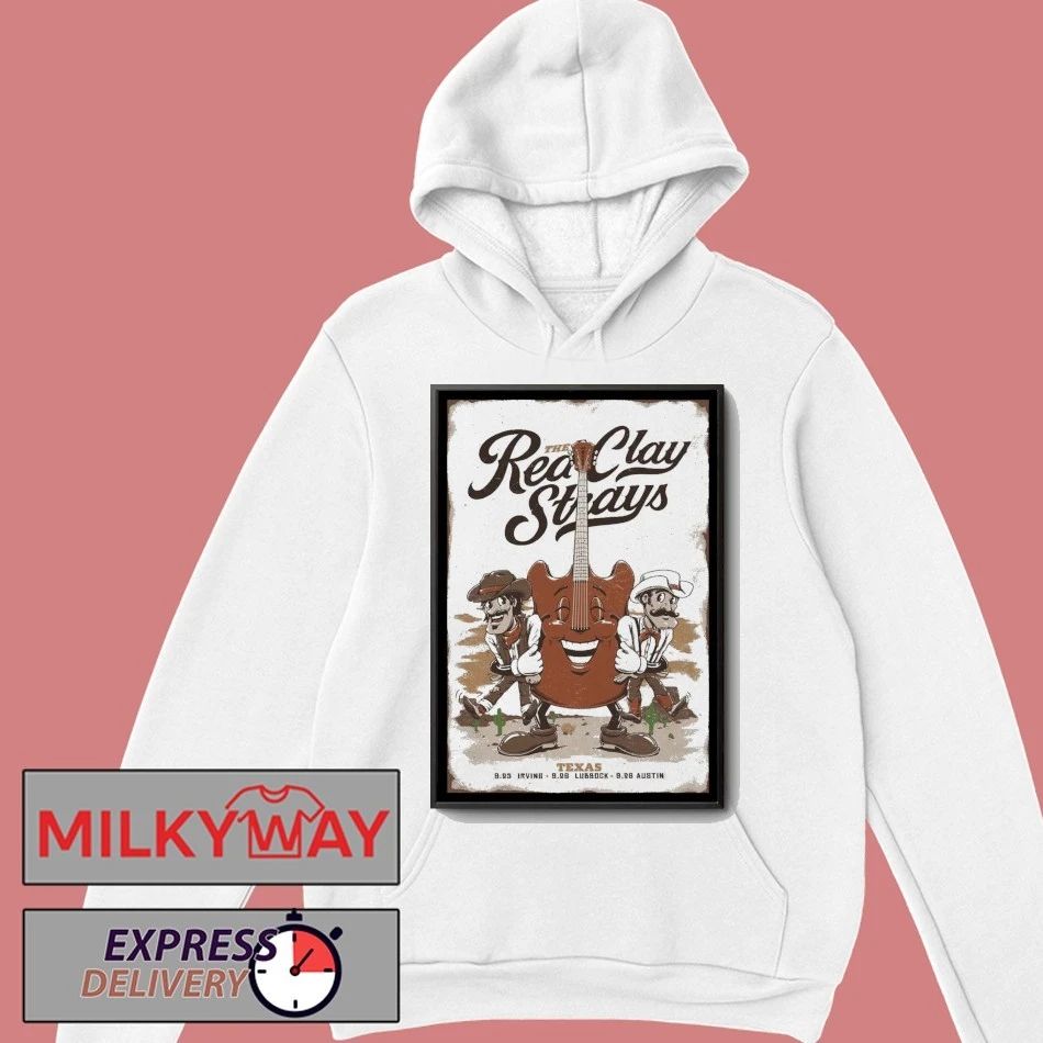 The Red Clay Strays Sept 28 2025 Austin Texas Poster shirt Unisex , , , Long Sleeve Tee