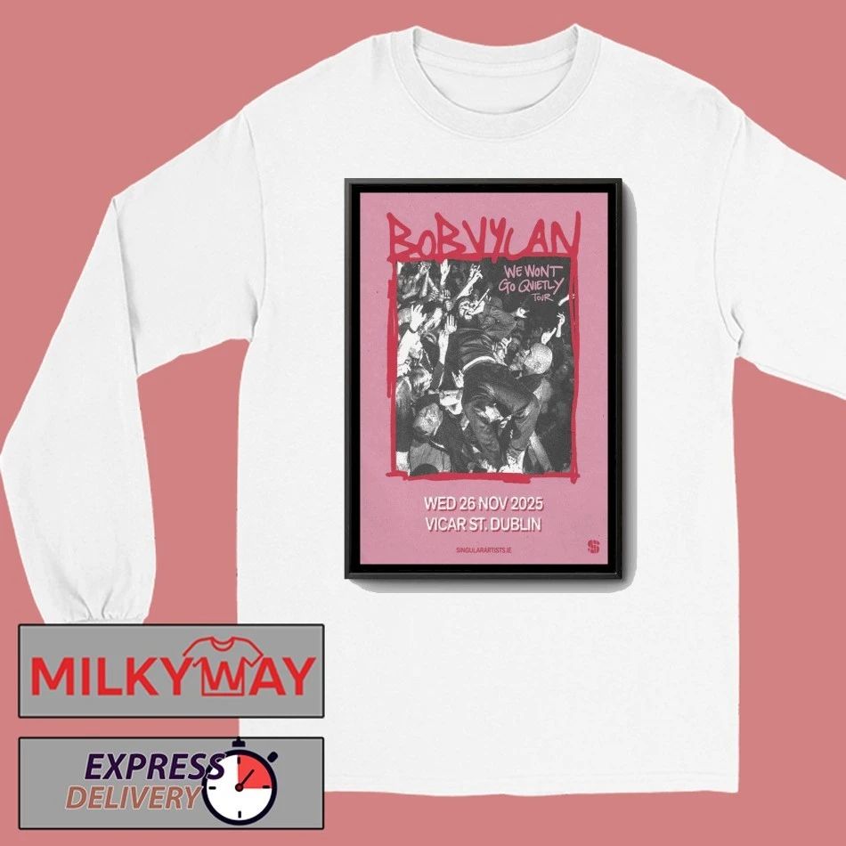 Bob Vylan Dublin Ireland 2025 Poster shirt Unisex , , , Long Sleeve Tee